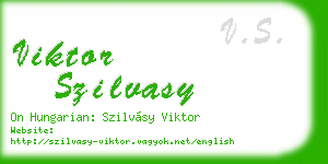 viktor szilvasy business card