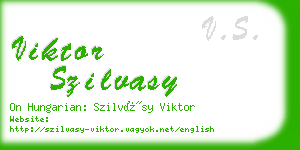 viktor szilvasy business card